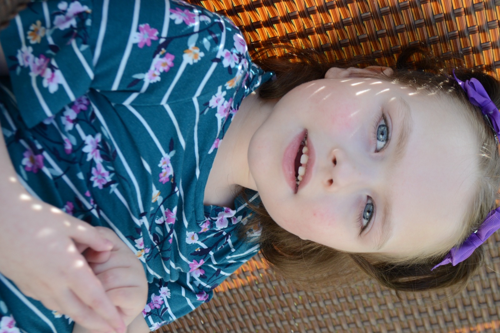 Sophia smiling outdoors in 2020