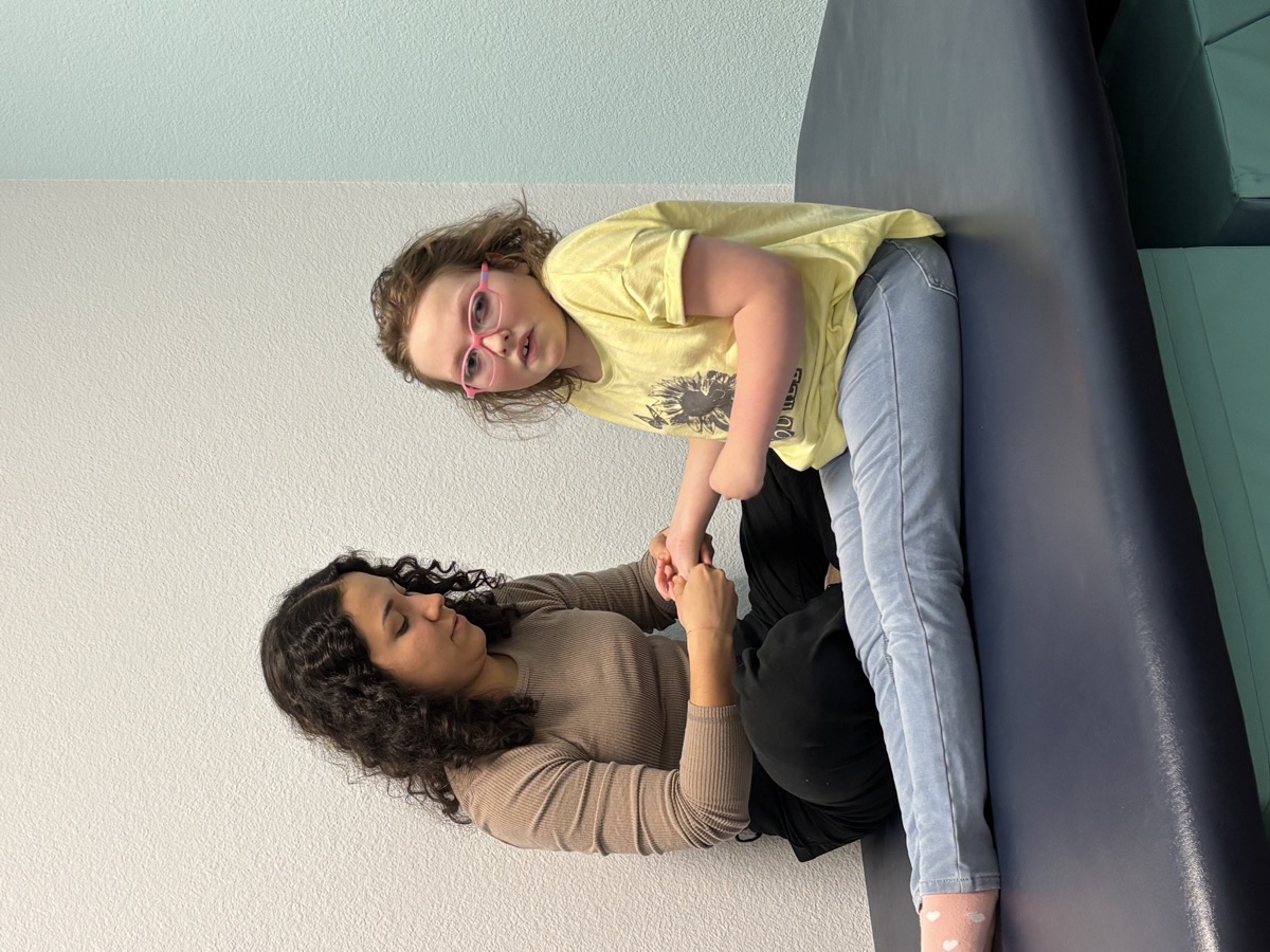 Sophia receiving therapy support in 2024